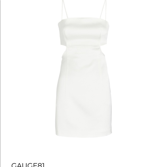 Gauge81 cutout dress from Intermix in Ivory - Picture 1 of 9
